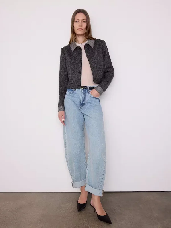 The Bubble Jean - Outlaw Elegant Dark-Wash Bootcut Jeans
