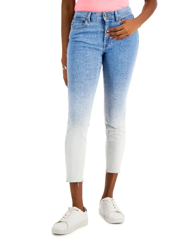 Tommy Hilfiger Tribeca Th Flex Dip Dye Skinny Jeans Comfortable Distressed Straight-Leg Jeans Tommy Hilfiger Tribeca Th Flex Dip Dye Skinny Jeans Comfortable Distressed Straight-Leg Jeans