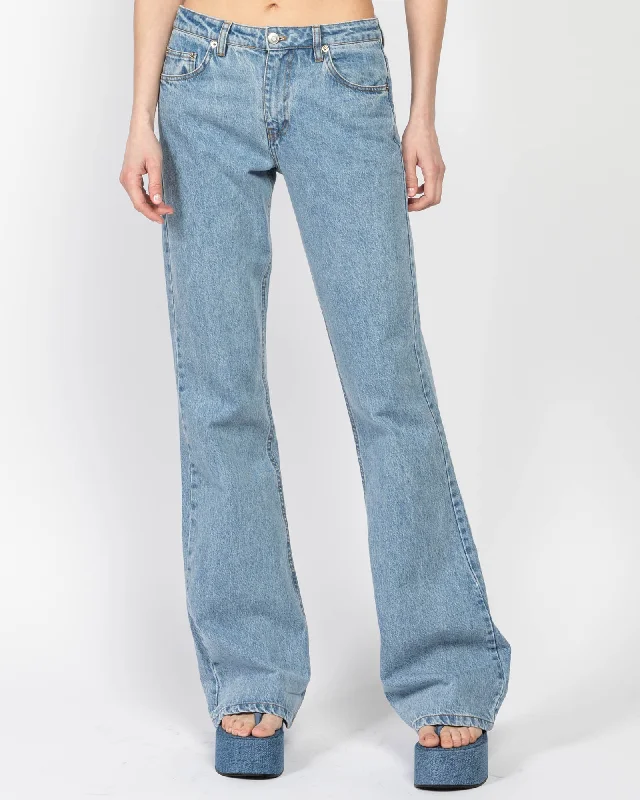 Wide Leg Denim Jeans Comfortable Full-Length Denim Jeans