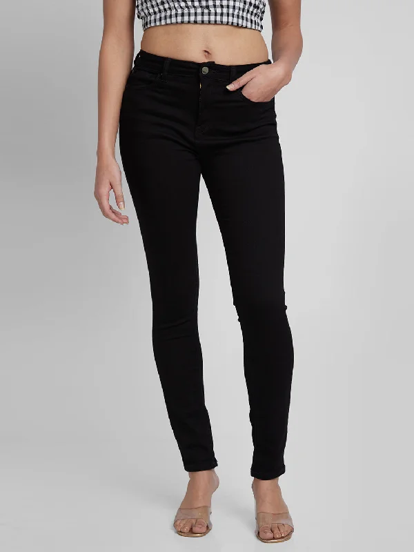 Spykar Women Black Lycra Skinny Fit Regular Length Jeans (Adora) Stylish High-Rise Mom Jeans Spykar Women Black Lycra Skinny Fit Regular Length Jeans (Adora) Stylish High-Rise Mom Jeans
