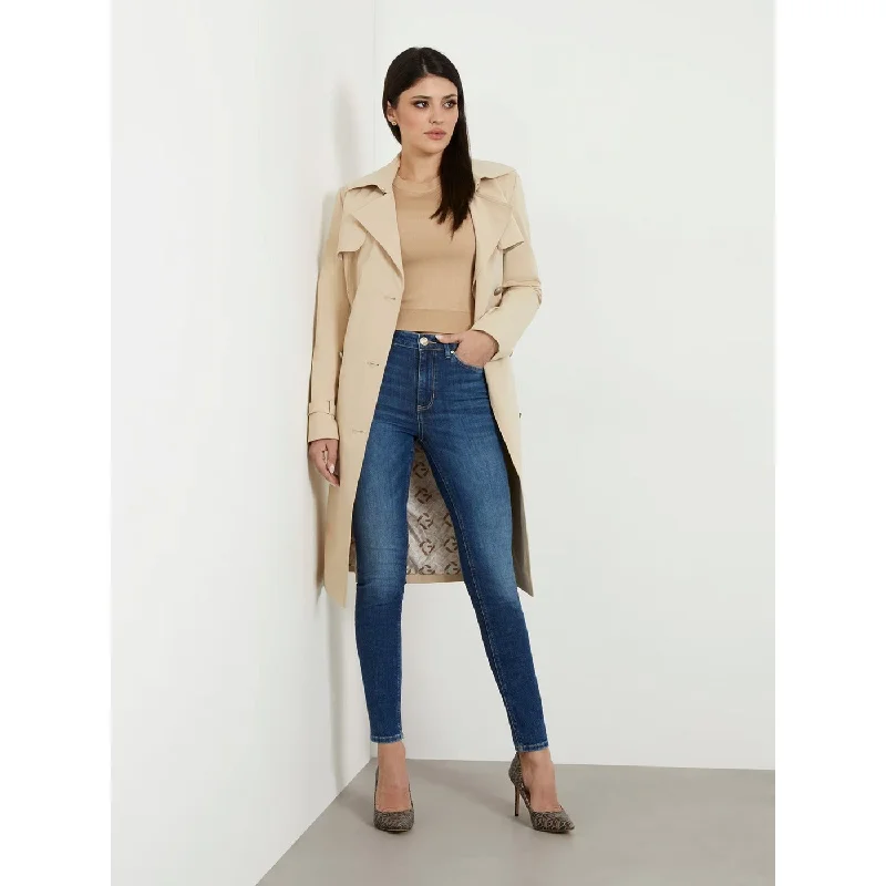 High Rise Blue Skinny Jeans Elegant Bootcut Fit Jeans