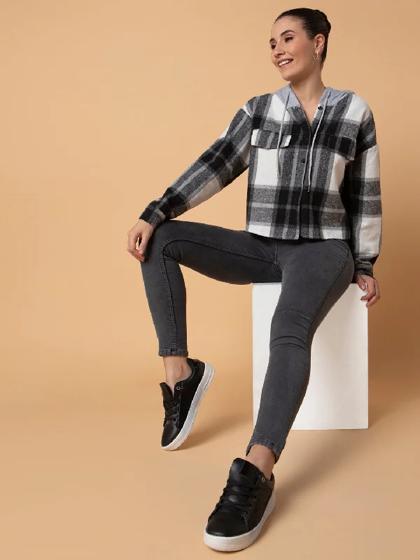 Women Grey Straight Fit Jeans-GZ-DNM5602-Grey Casual Loose Fit Jeans