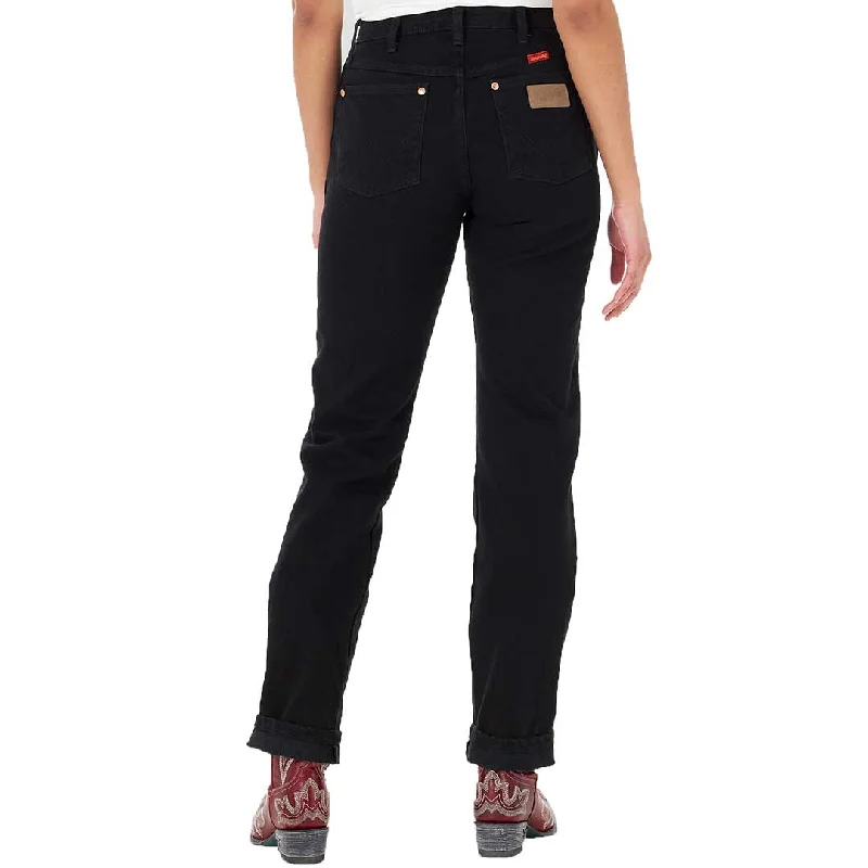 Wrangler Women's Cowboy Cut Slim Fit Jeans Elegant Tapered Leg Denim