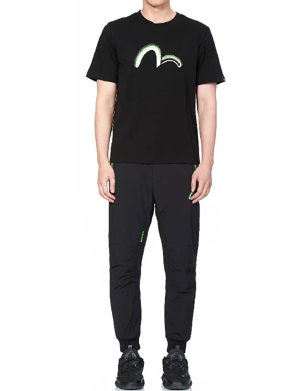 3D Logo Print Sports Pants Stylish Slim Trousers