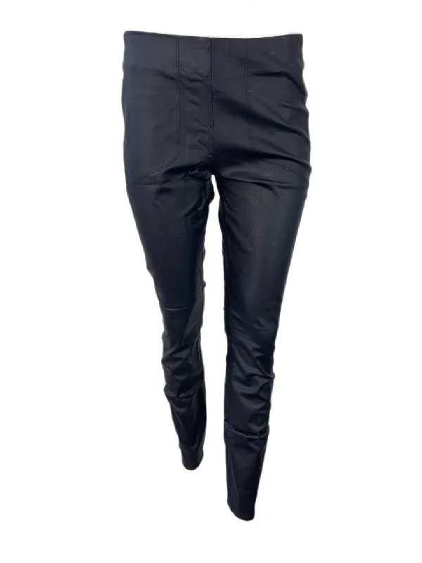3X1 Women's Black Lowrise Straight Pants #281 NWOTT Trendy Velvet Pants