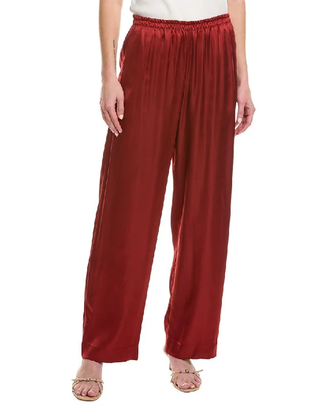 Vince Drop-Waist Fluid Pull-On Pant Soft Cotton Pants