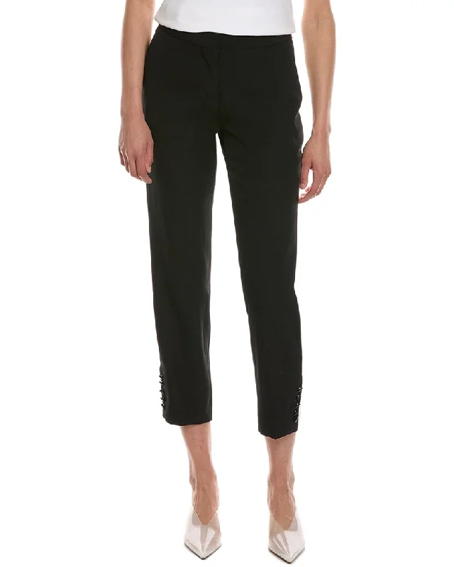 Burberry Hanover Wool-Blend Pant Formal Stretch Pants