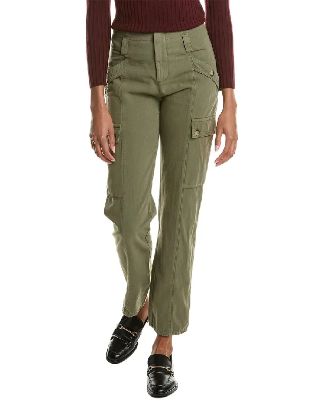 Ba&Sh Linen-Blend Pant Chic Faux Leather Pants