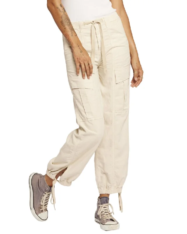 Current/Elliott The Capture Linen-Blend Pant Comfy Cargo Trousers