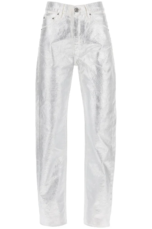 Denim Coated Pants With Seven Classic Stretch Pants