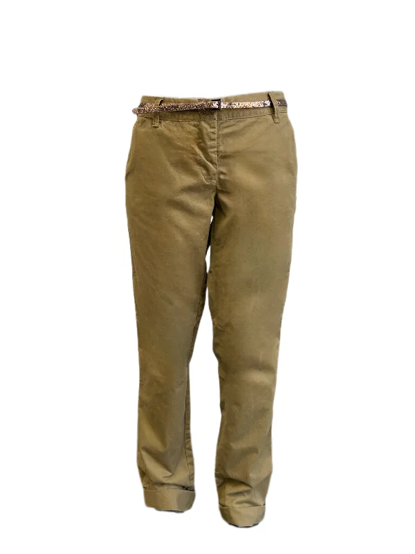 Maison Scotch Women's Brown Belted Chinos Pants #860 30/32 NWT Comfortable Pleated Pants Maison Scotch Women's Brown Belted Chinos Pants #860 30/32 NWT Comfortable Pleated Pants