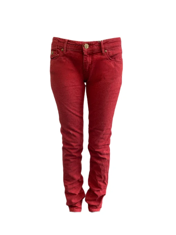 Maison Scotch Women's Burgundy Skinny Low Rise Pants #725 27/32 NWT Comfortable Maternity Pants Maison Scotch Women's Burgundy Skinny Low Rise Pants #725 27/32 NWT Comfortable Maternity Pants