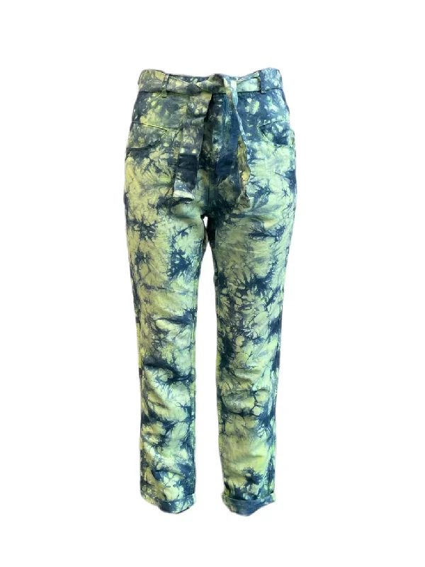 Maison Scotch Women's Multicolor Straight Leg Tie Dye Pants #884 1 NWT Slim-Fit Khaki Pants Maison Scotch Women's Multicolor Straight Leg Tie Dye Pants #884 1 NWT Slim-Fit Khaki Pants
