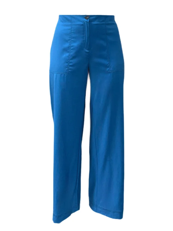 Marina Rinaldi Women's Blue Radice Straight Leg Pants NWT Modern Skinny Pants