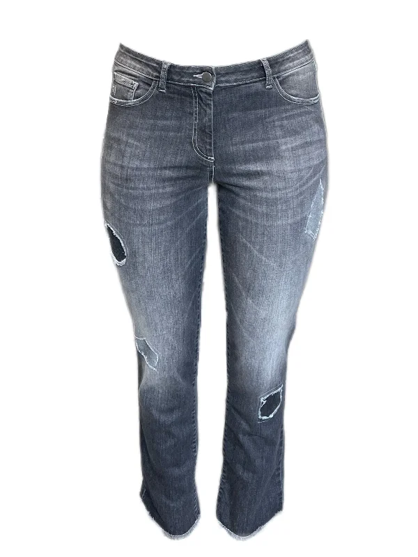 Marina Rinaldi Women's Grey India Slimme Denim Pants Size 8W/17 NWT Lightweight Jogger Pants Marina Rinaldi Women's Grey India Slimme Denim Pants Size 8W/17 NWT Lightweight Jogger Pants