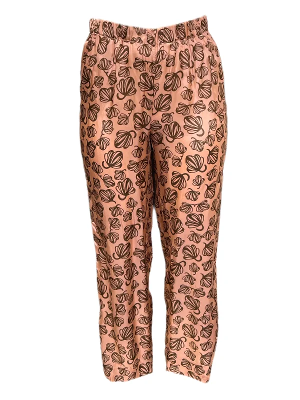 Marina Rinaldi Women's Pink Roberto Viscose Straight Pants Size 12W/21 NWT Classic Pleated Pants