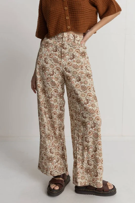 Raya Paisley Wide Leg Pant In Floral Trendy Palazzo Pants