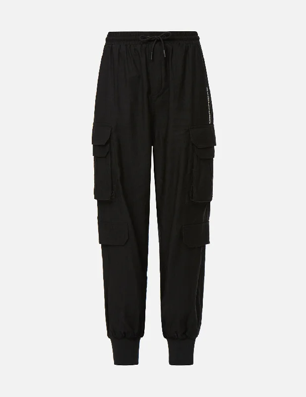 Seagull Badge Cargo Jogger Pants Formal Dress Pants