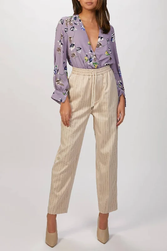 Tokat Pant In Ivory Chic Black Leggings