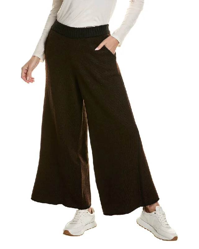 WeWoreWhat Piped Wide Leg Pull-On Pant Cozy Lounge Pants