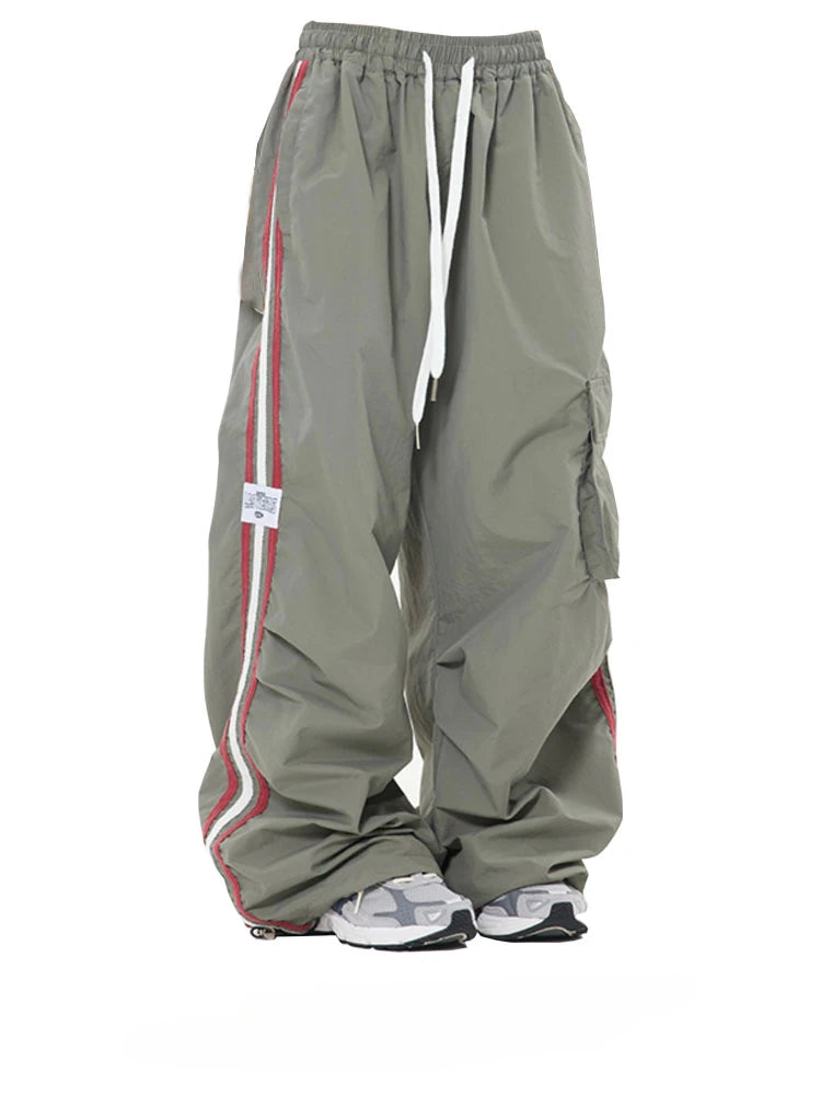 Y2K Women Streetwear Techwear Vintage Cargo Korean Oversized Parachute Pants Formal Linen Trousers Y2K Women Streetwear Techwear Vintage Cargo Korean Oversized Parachute Pants Formal Linen Trousers