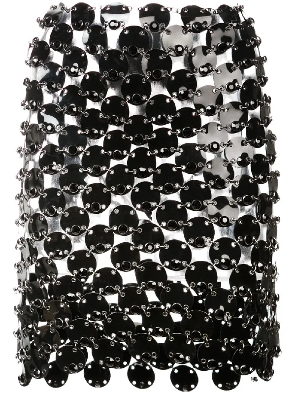 Chainmail mini skirt corduroy skirt cozy