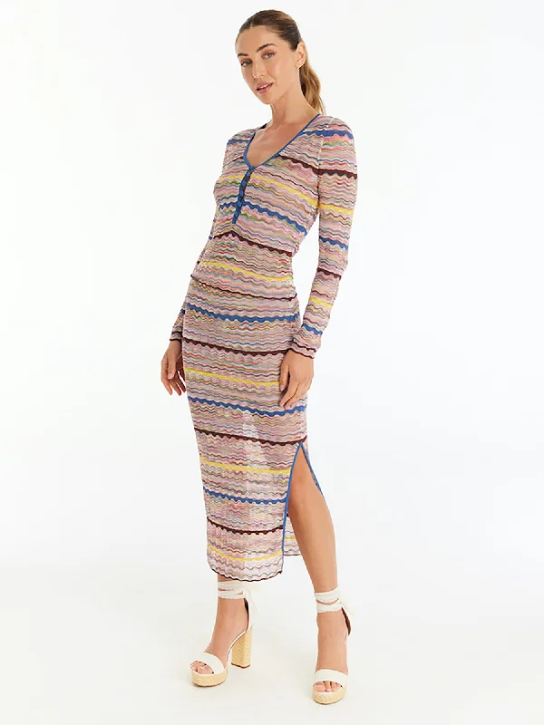 Allison NY Carmen Spacedye Skirt breathable skirt fabric