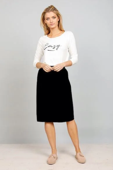 Brave+True Childer Skirt Black denim skirt trendy