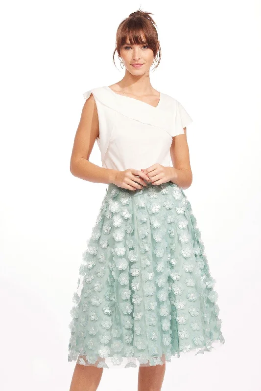 Chiara Skirt - Seafoam lace skirt feminine