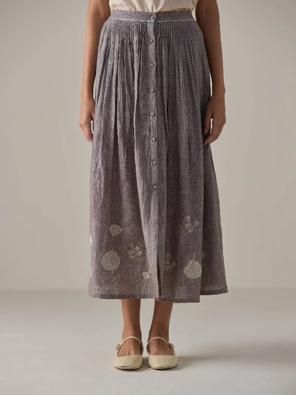 Clay Story Skirt leather skirt bold