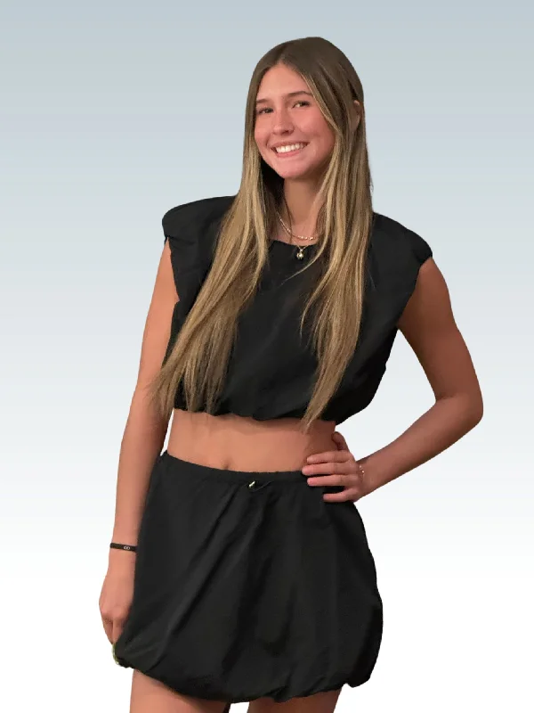 Day & Moon Bubble Set Top and Skirt Set a-line skirt cut