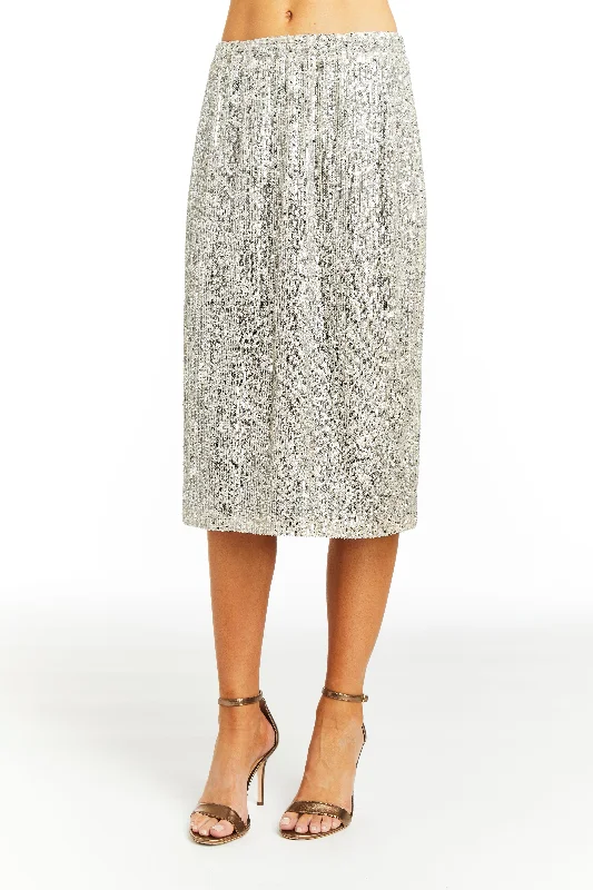 Drew Oaklynn Sequin Midi Skirt 3972 corduroy skirt cozy