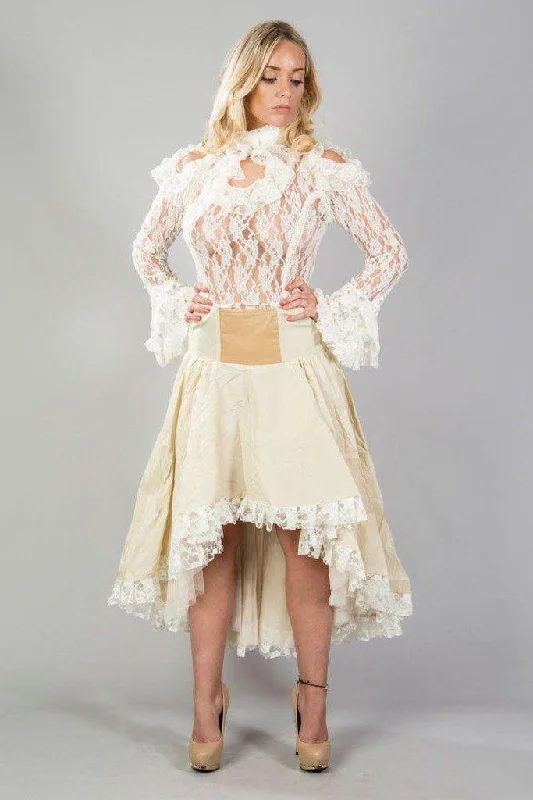 Julia High Low Skirt In Taffeta chiffon skirt airy