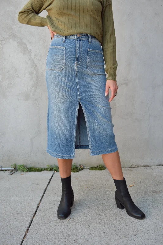 utility midi skirt cashmere skirt soft