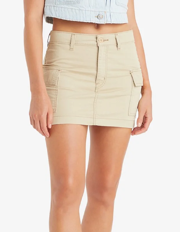Mini Cargo Safari Skirt high waist skirt