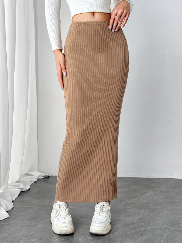Maxi Knit Wrap Skirt wool skirt warm