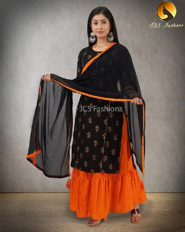 Rayon Slub Kurti Set: Skirt and Dupatta Included | JCSFashions corduroy skirt textured