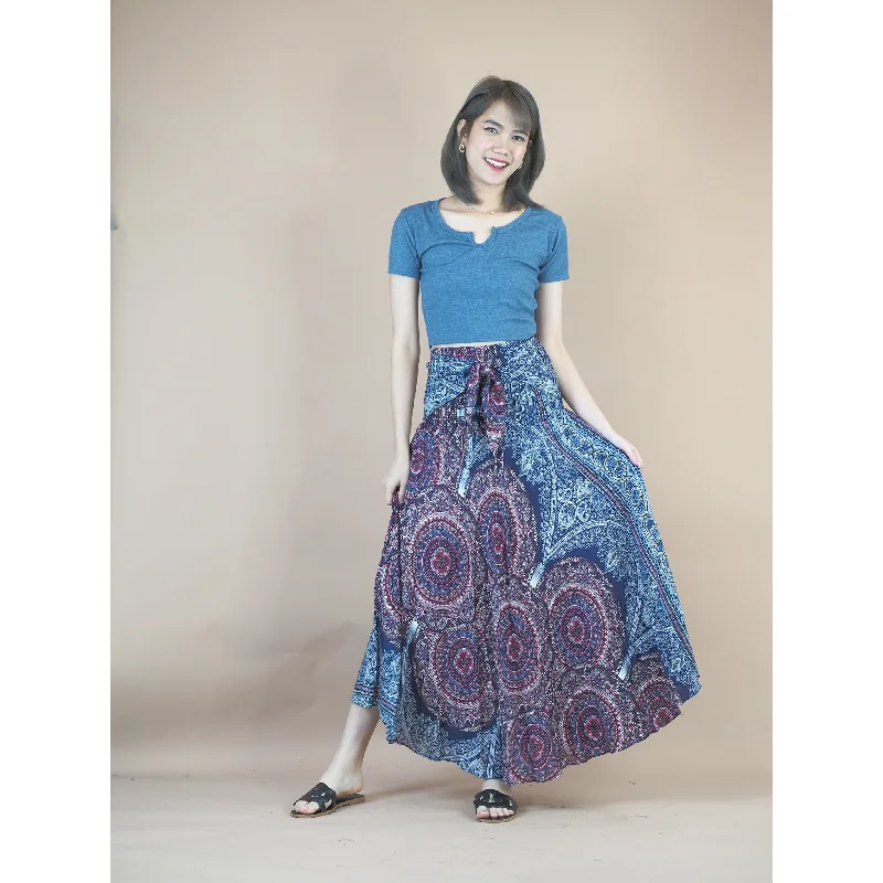 Templ Mandala Women's Bohemian Skirt in Navy Blue SK0033 020120 03 linen skirt natural