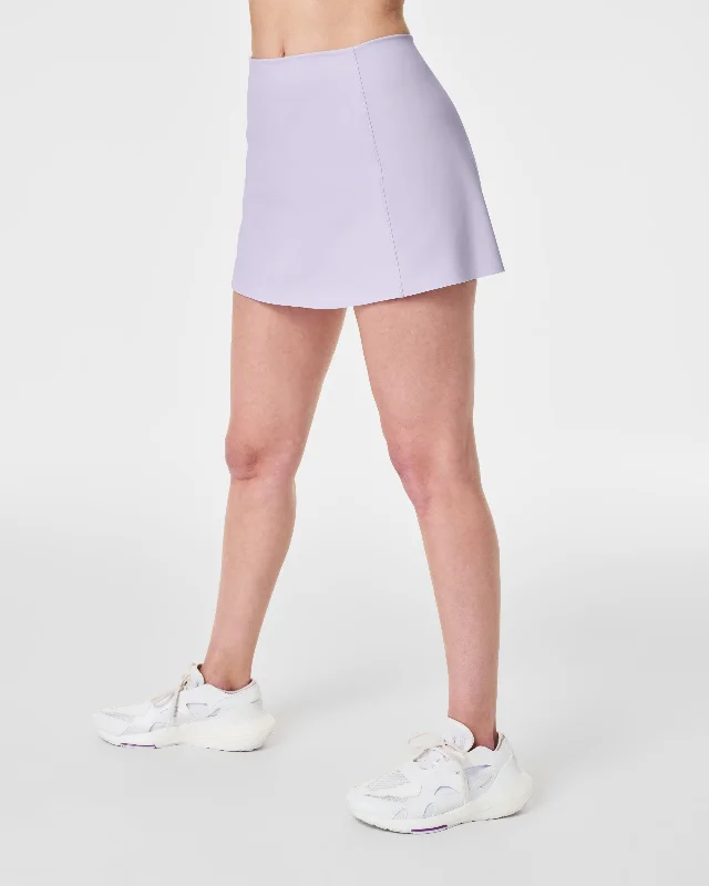 The Get Moving Core Luxe Skort, Violet Air velvet skirt sumptuous