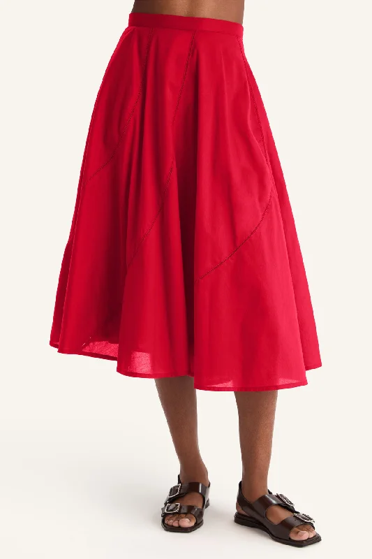 Vestige Skirt in Rouge casual skirt length
