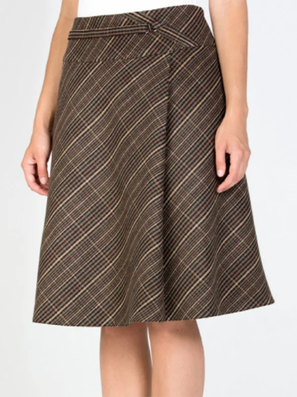 Women'S Casual Commuter Checkered Skirt mini skirt trendy